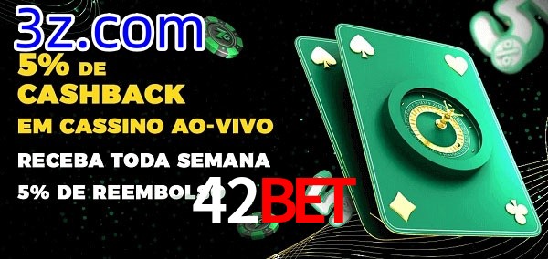 Promoções do cassino ao Vivo 42Bet